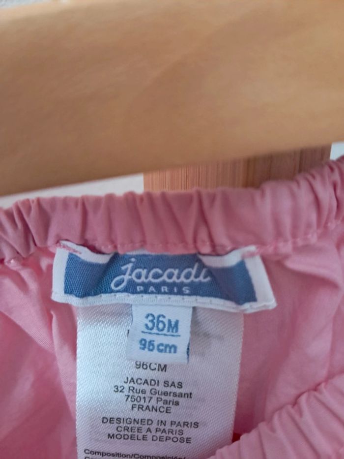 Ensemble Jacadi Framboises robe + bloomer 36mois tres bon état - photo numéro 2