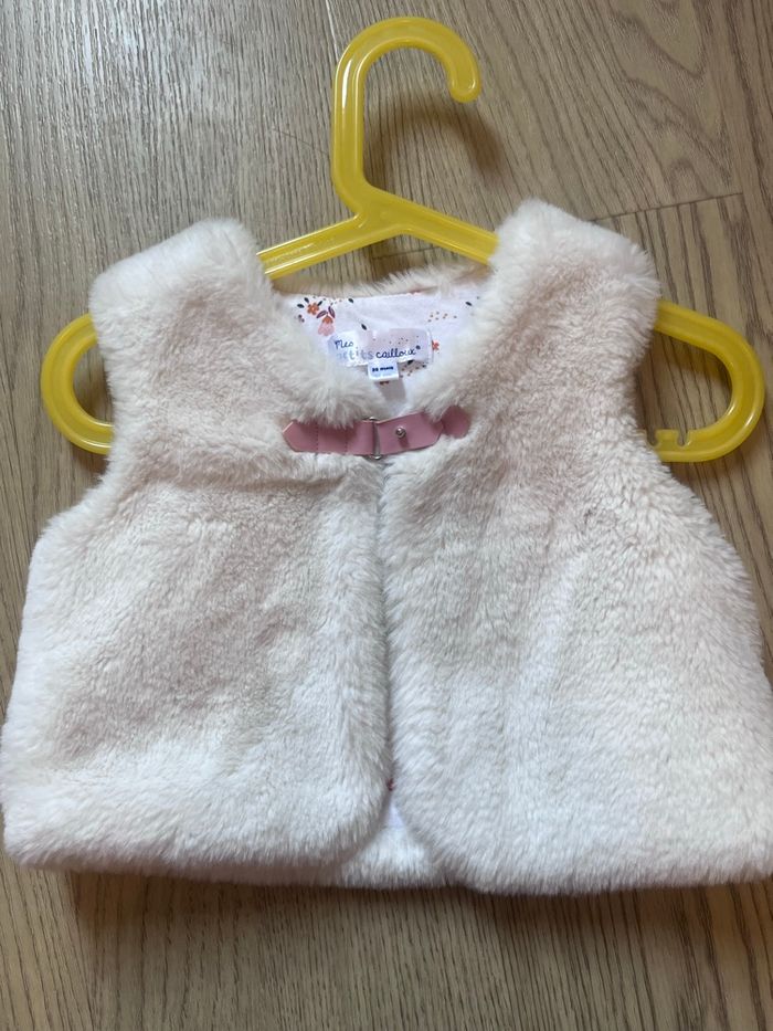 Gilet fourrure fille
