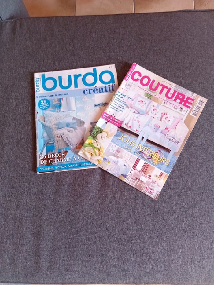 Lot de 2 magazines couture pour la maison