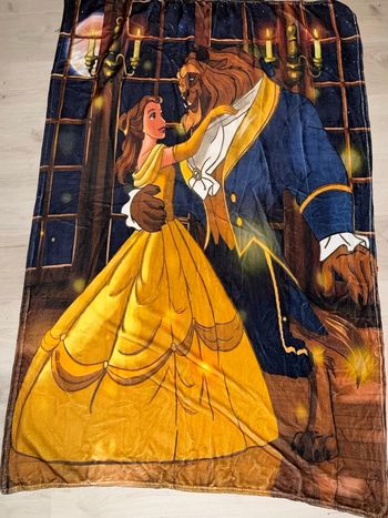 Plaid La belle et la bête Disney 100X150