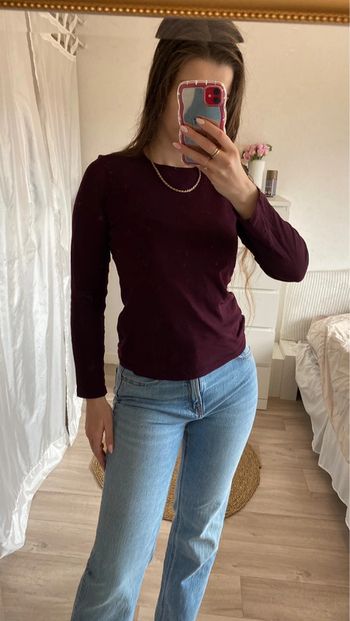 Haut violet manches longues