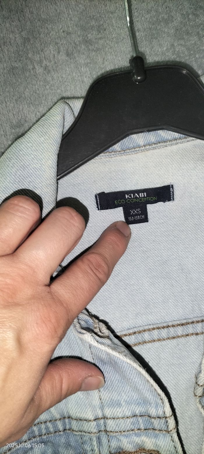 Veste en jeans taille XXS - photo numéro 4
