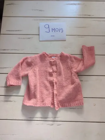 Gilet bébé fille 9 mois