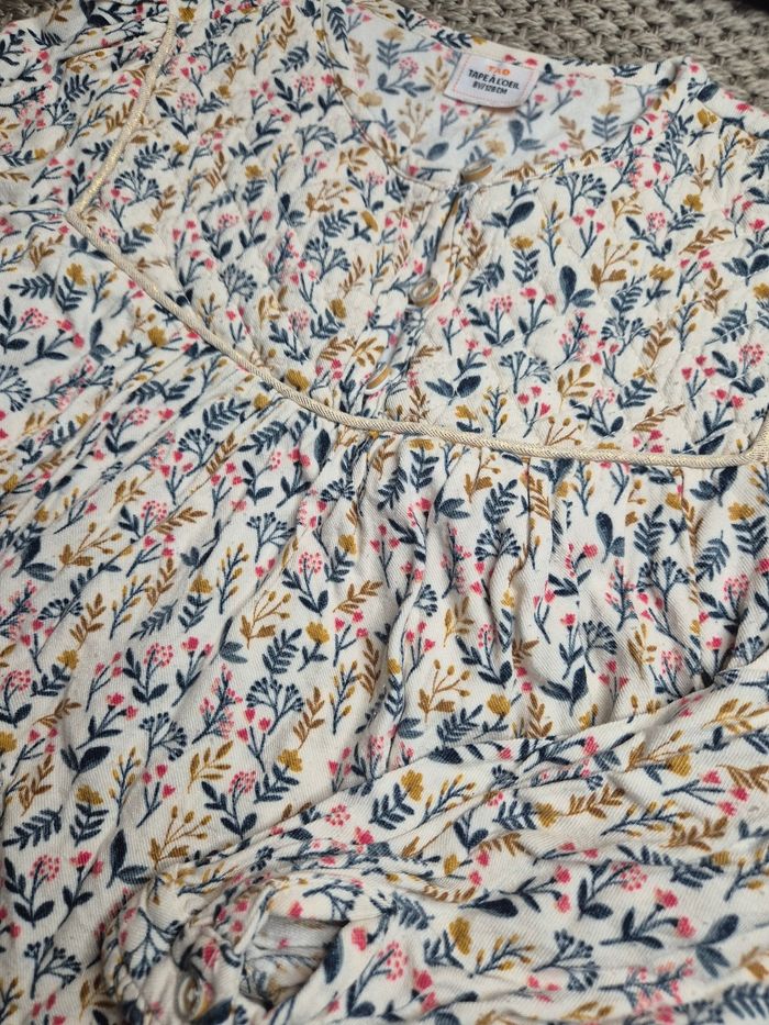 Lot de 3 Blouses à motifs fleurs filles - 8 ans - photo numéro 3