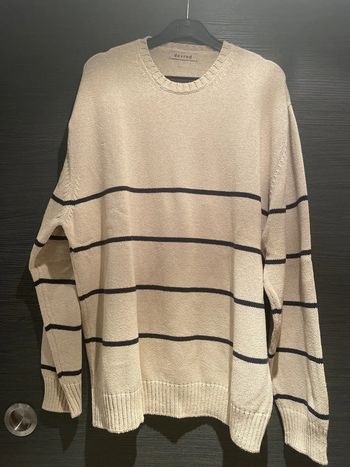 Pull homme beige et marine T L Devred