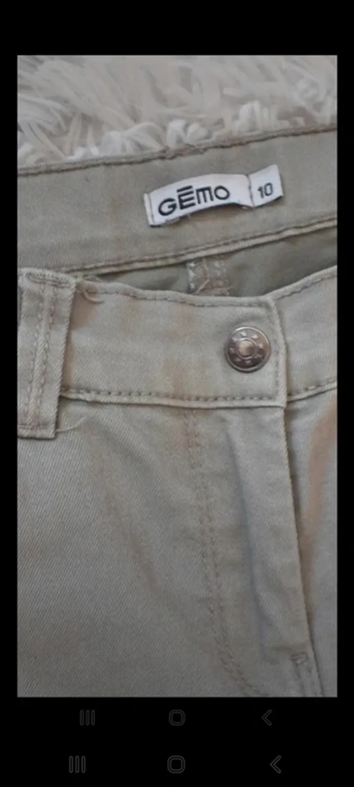 Pantalon kaki 10 ans gémo - photo numéro 3