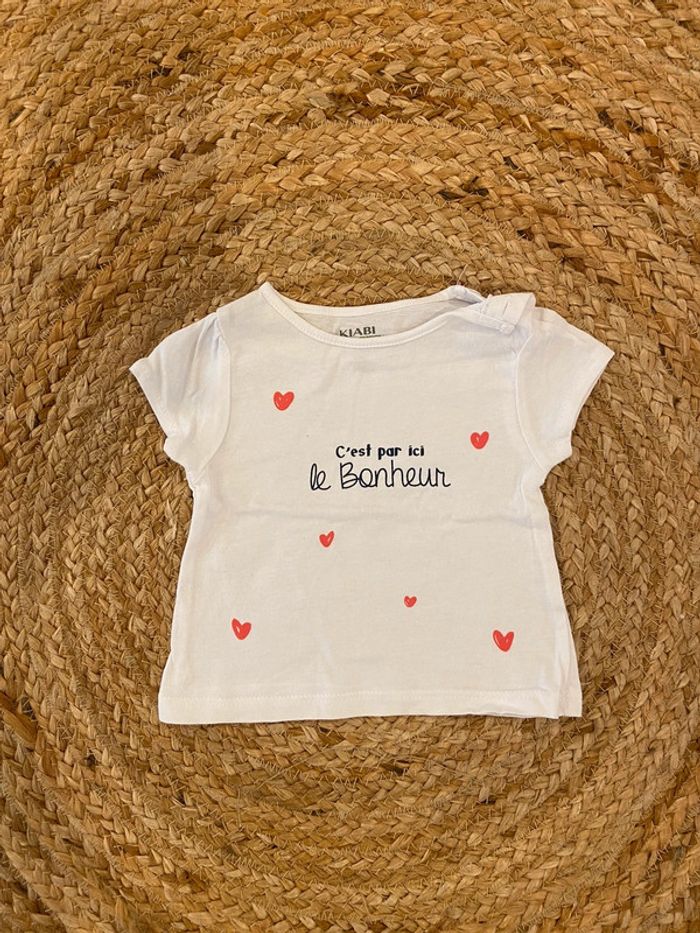 Tee-shirts bébé fille 1 mois