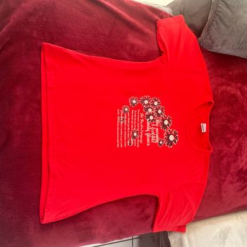 T shirt femme rouge
