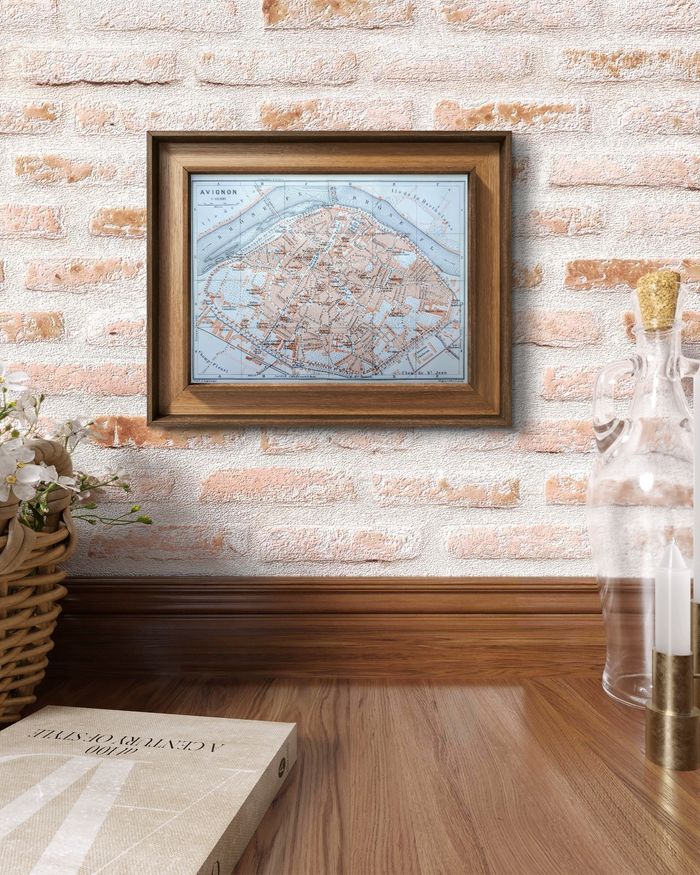 Imprimée en 1910, plan d'Avignon, Vaucluse. Original Vintage Authentique. - photo numéro 2