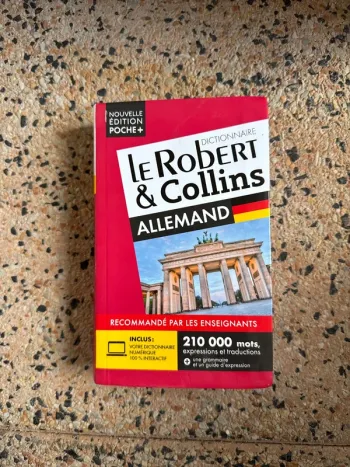 Livre dictionnaire, le Robert Collins allemand