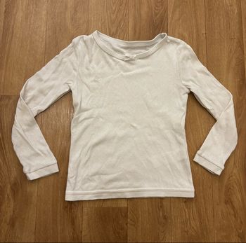 T-shirt blanc fille 6/7 ans 