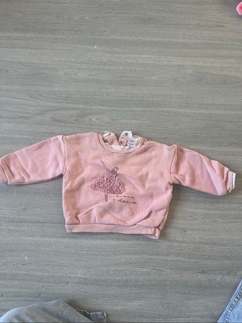 Pull rose petit danseuse