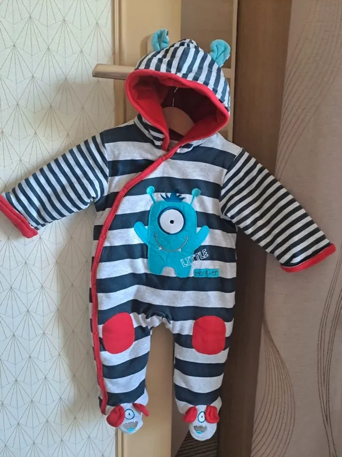 Combinaison garçon 3-6 mois comme neuve mi saison Pitter Patter