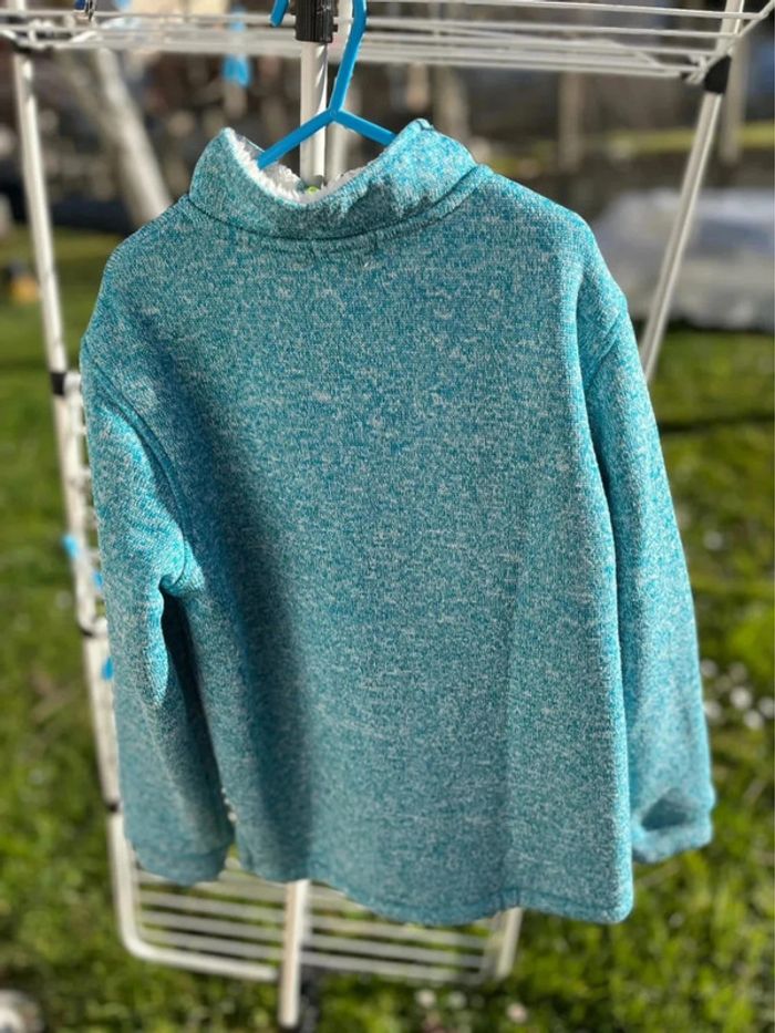 Pull Turquoise Foncé DPAM Taille 10 ans - photo numéro 2