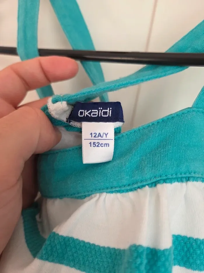 Lot 4 t-shirts débardeurs fille taille 12 ans Kiabi - photo numéro 3