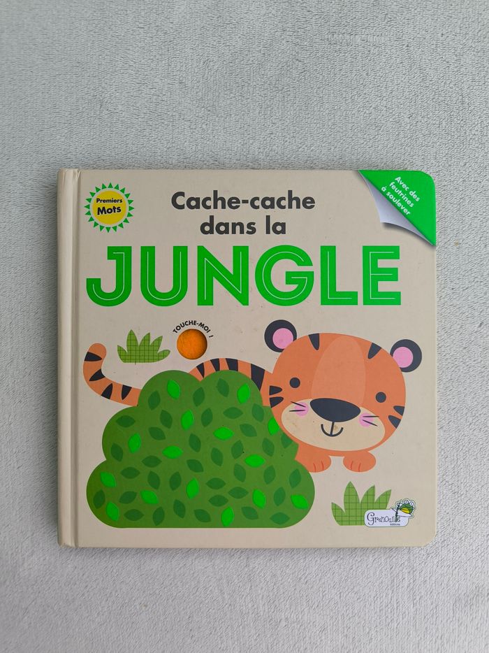 Livre à toucher Cache-cache dans la jungle - photo numéro 2