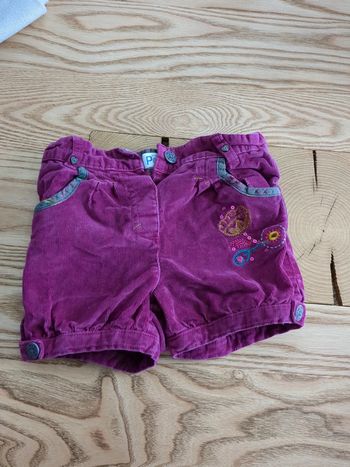 Short en velours