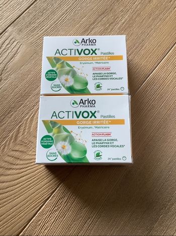 Activox Menthe Eucalyptus 2 fois 24 pastilles Neuf