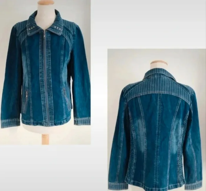 Jolie veste en jean bleu Saturne taille 40