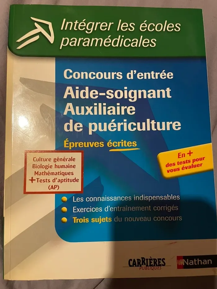 Concours AS et auxiliaire puéricultrice