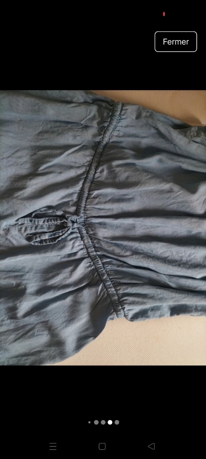 Combishort en jean lefties taille L - photo numéro 5