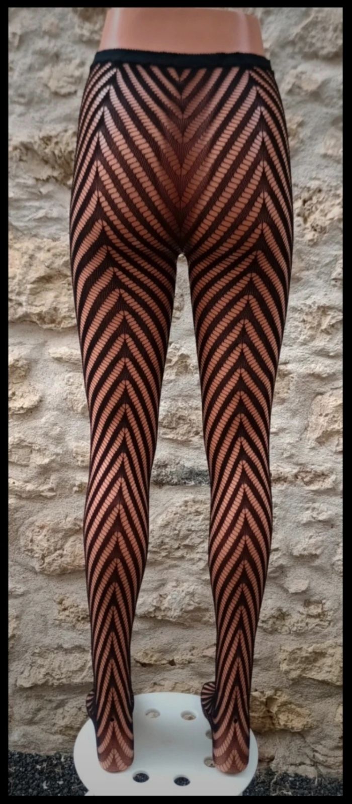 Collant résille motif fantaisie - photo numéro 3