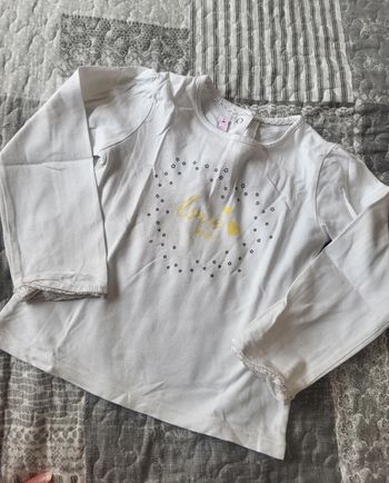 Tee shirt blanc 36 mois / 3 ans