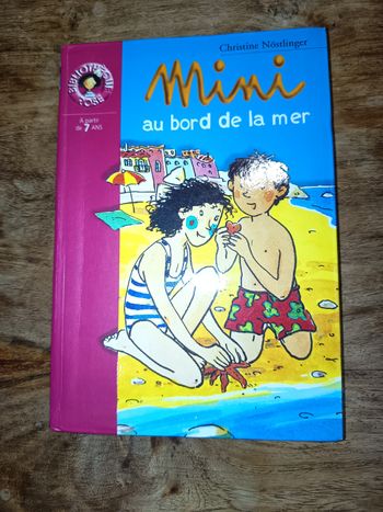 Livre roman enfant bibliothèque rose, Mimi au bord de la mer, Éditions Hachette
