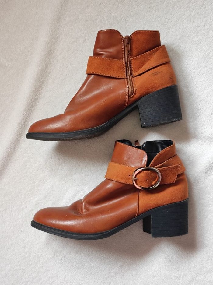 Bottines couleur camel taille 41 - photo numéro 4