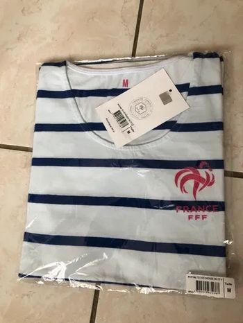 T-shirt blanc femme FFF Weeplay Taille M neuf dans emballage