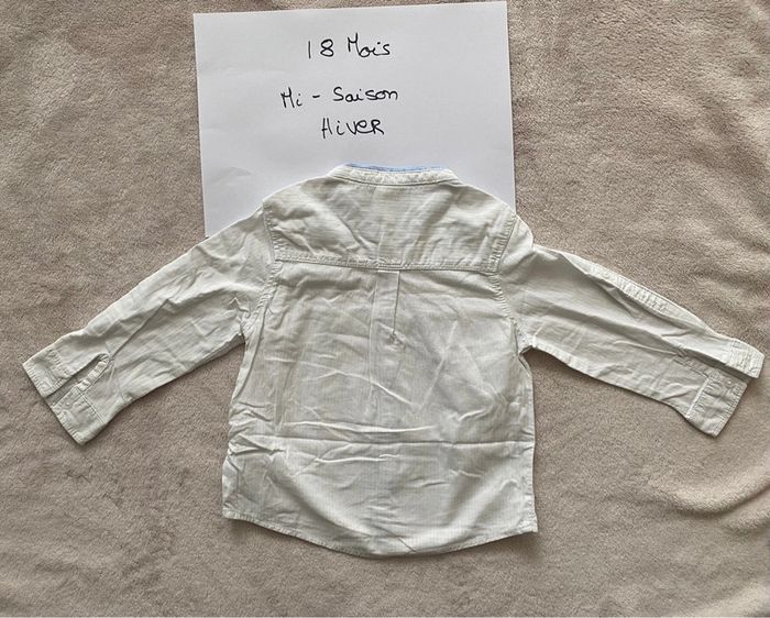 Lot 2 T-shirts manches longues & 1 chemise - 18 mois - TAO, Kiabi, In extenso - TBE - photo numéro 9