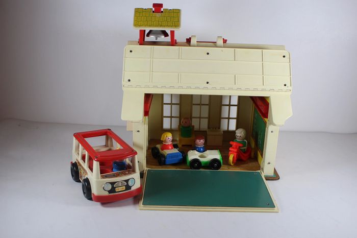 Fisher Price Ecole Lot MiniBus et personnages Vintage - photo numéro 3