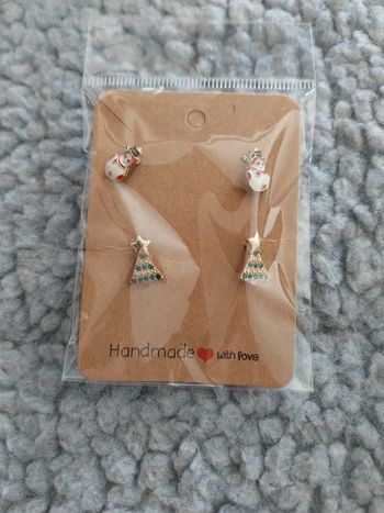 Boucle d'oreille noel