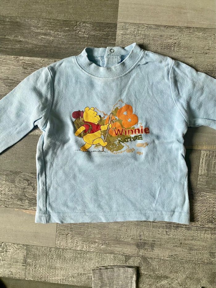 Lot de 4 tee-shirts a manches longues 6 mois - photo numéro 4