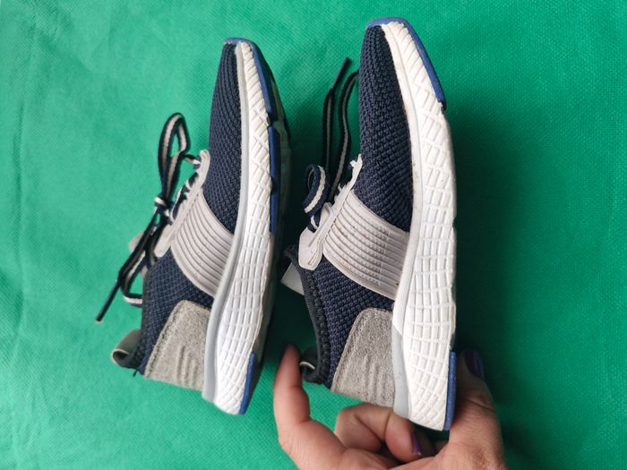 Baskets à lacet 27 Tape à l’oeil Bleu marine blanc gris - photo numéro 3