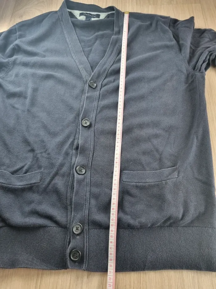 Cardigans à boutons bleue Tommy Hilfiger Homme Taille L - photo numéro 4