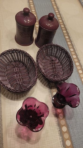 Vends pot à sel petit paniette et coupe glace