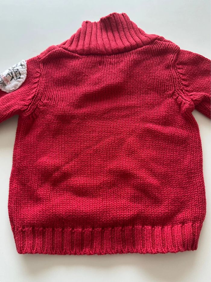 Pull garçon rouge - 3 mois - Grain de blé - photo numéro 6