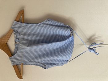 top court à nouer rayé