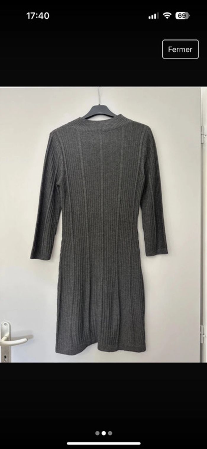 Robe manche 3/4 grise taille S MNG - photo numéro 2