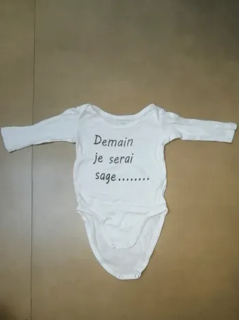 Body bb garçon 12 mois