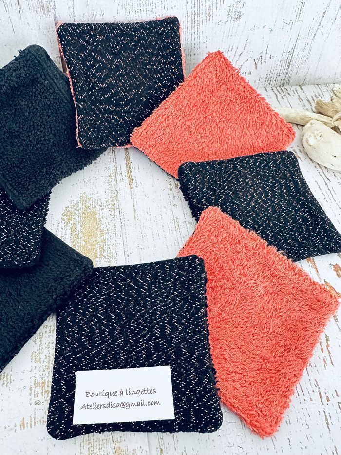Lingettes lot de 8 lavable et réutilisable - photo numéro 2