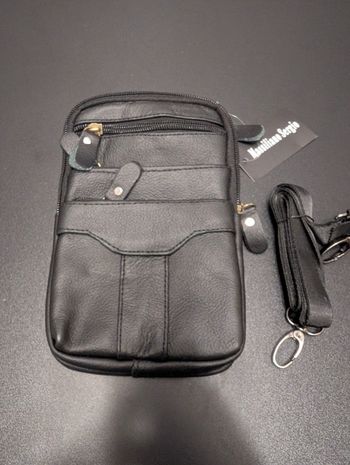 Sacoche en cuir homme