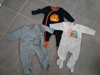 Lot de 3 pyjamas 9 mois