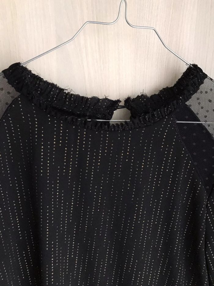 Chemise jupe similicuir noir - photo numéro 3