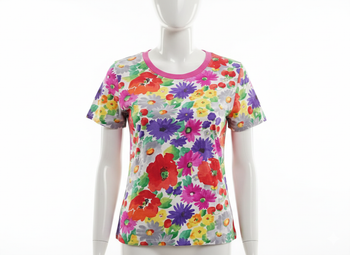 T shirt imprimé coloré fluide Taille 2 Caroll