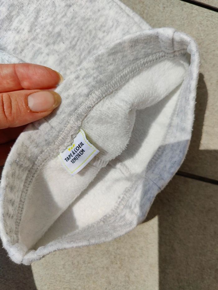 Pantalon fille gris clair Tao 12 mois - photo numéro 4