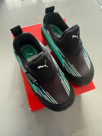 Chaussures mixtes Puma T 25 Mercedes-Amg Petronas One Team noir et vert