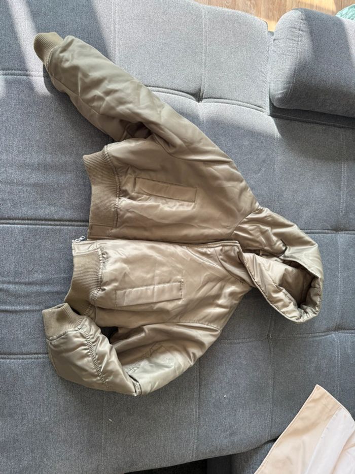 Veste courte style bombers kaki
