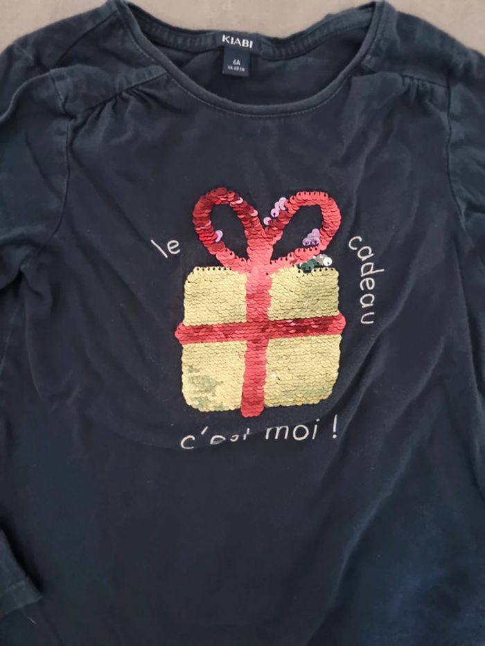 Tee-shirt manches longues à sequins - photo numéro 2